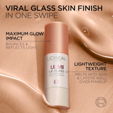 L'Oréal Lumi Le Glass Highlighter Stick | Dual-Finish Glass & Satin Glow | For Face & Body